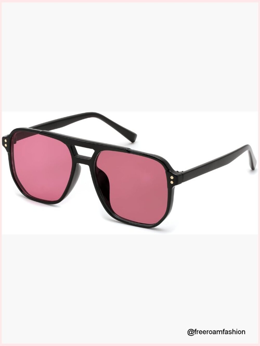 Retro Square Aviator Sunglasses Unisex Classic Pilot